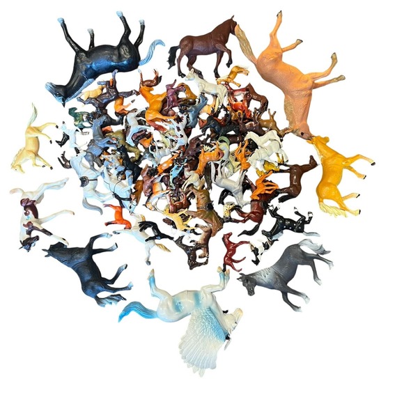 Unbranded Huge Mixed Lot Of Horses Various Sizes And‎ Years Collection Miniature